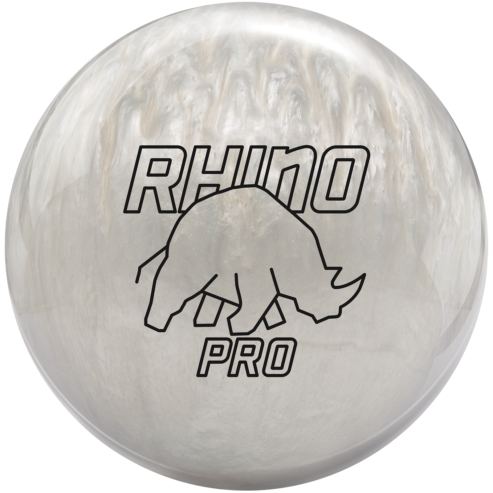 Rhino Pro Ivory bowlingupall – tumeda taustaga